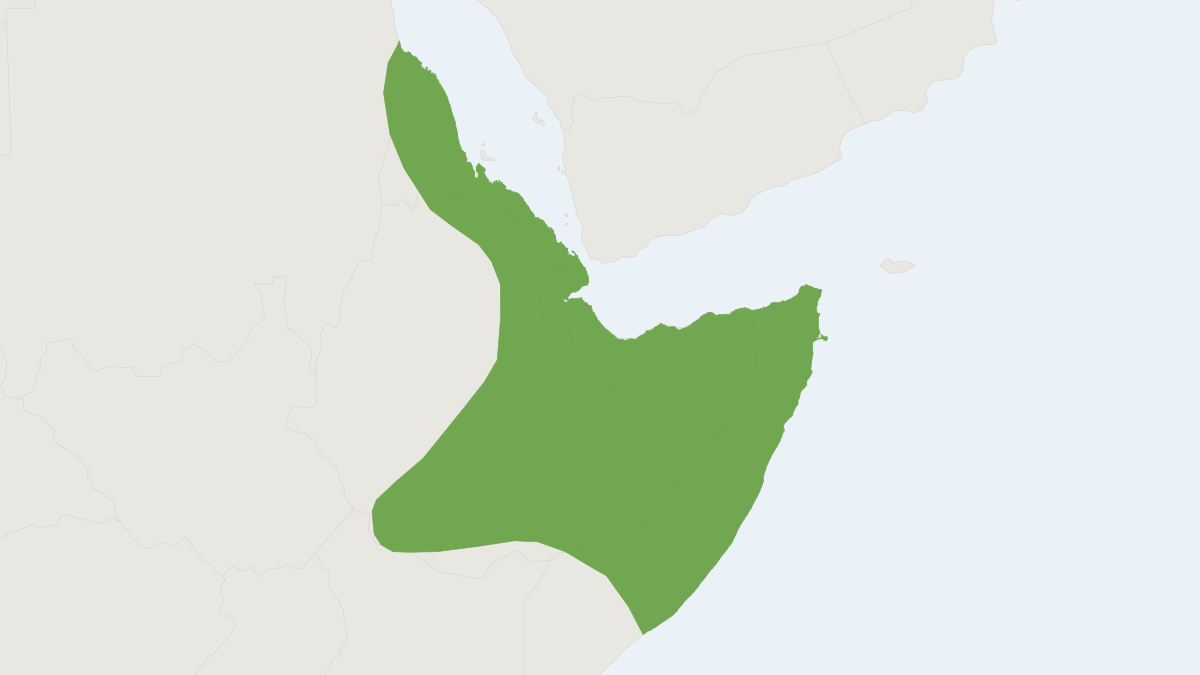 Range map of the Abyssinian Hare (Lepus habessinicus)