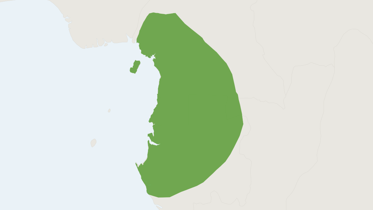 Range map of the African Pygmy Squirrel (Myosciurus pumilio)