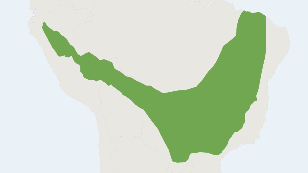 Range map of the Agile Gracile Opossum (Gracilinanus agilis)