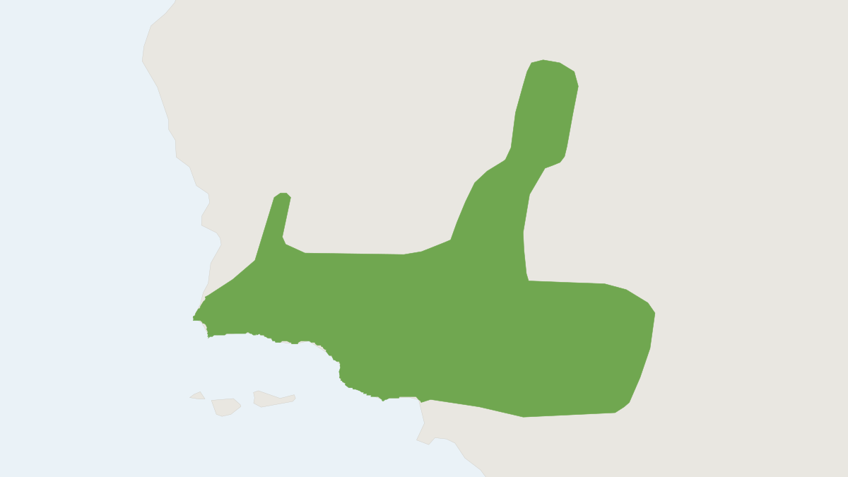 Range map of the Agile Kangaroo Rat (Dipodomys agilis)