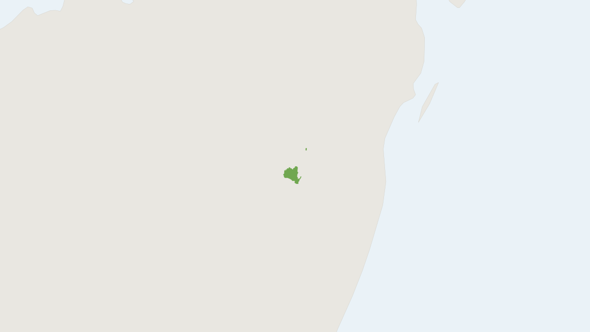 Range map of the Alaotra Reed Lemur (Hapalemur alaotrensis)