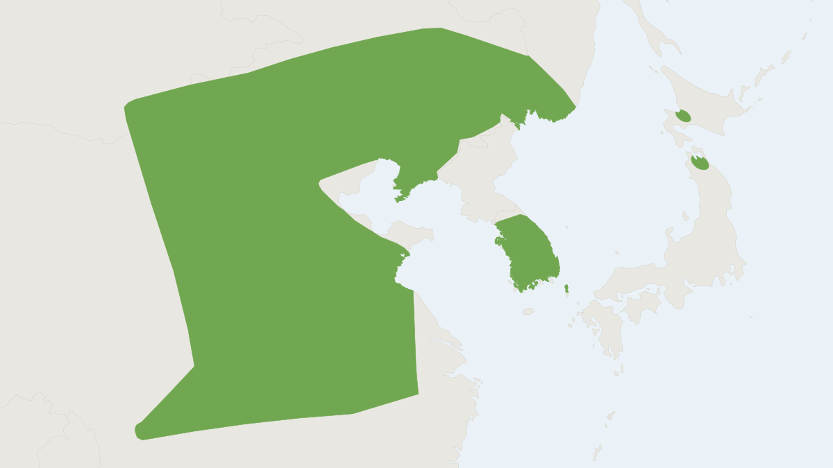 Range map of the Alashanian Pipistrelle (Hypsugo alaschanicus)