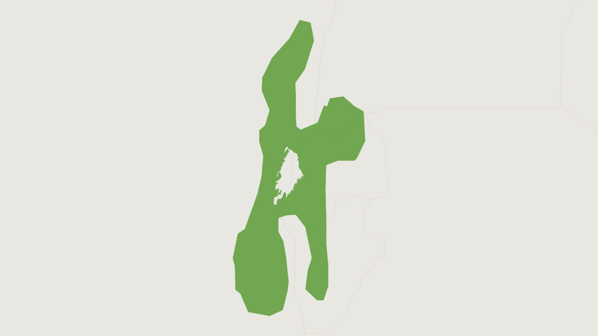 Range map of the Albertine Rift Wood Mouse (Hylomyscus vulcanorum)