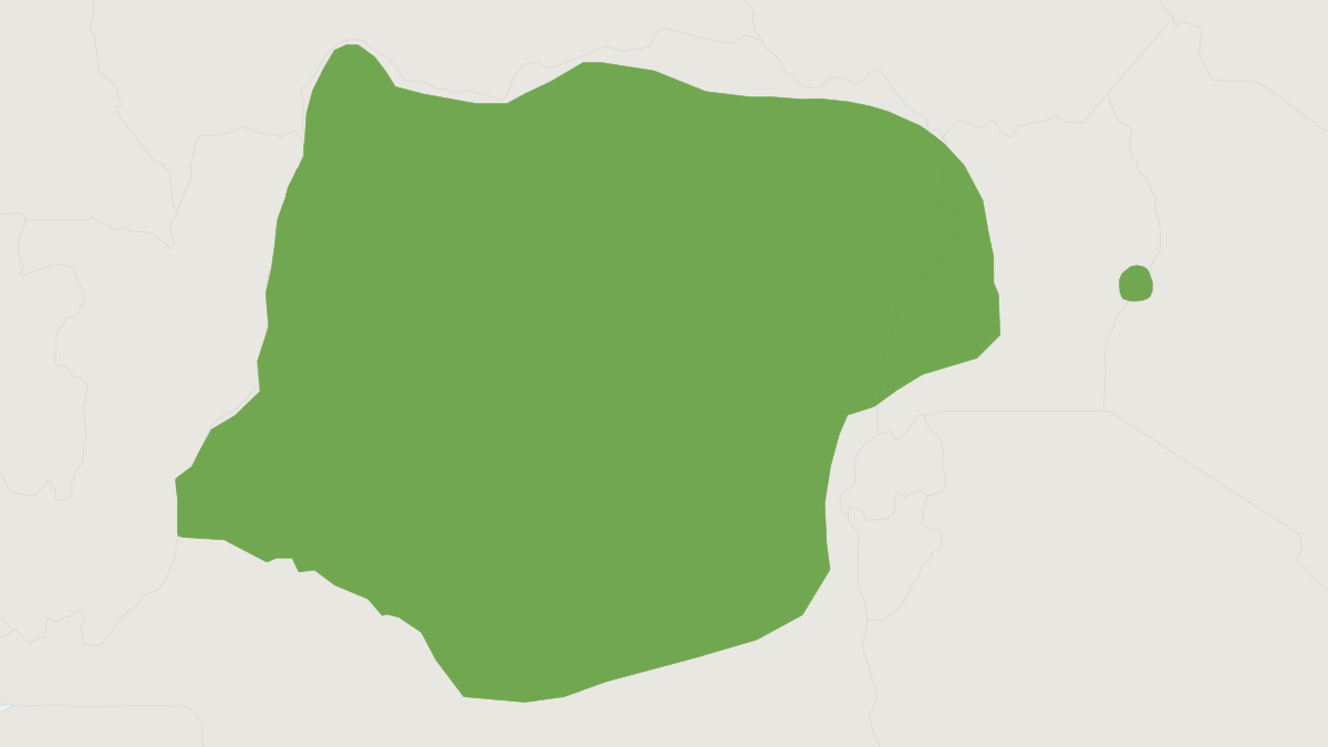 Range map of the Alexander's Cusimanse (Crossarchus alexandri)