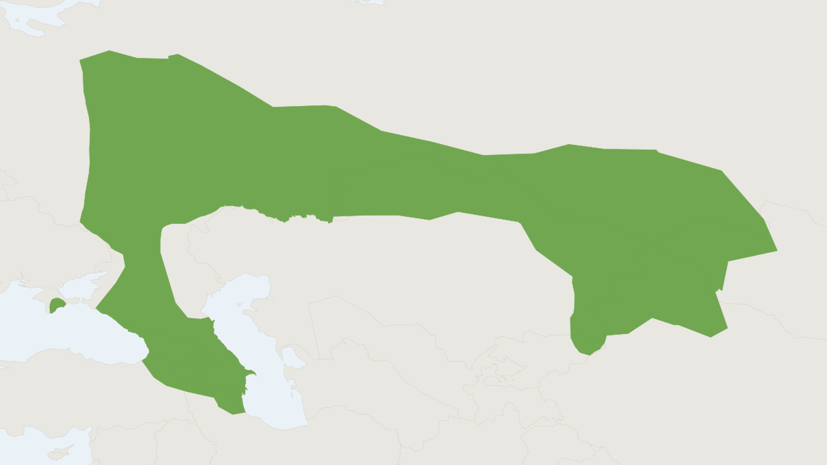 Range map of the Altai Vole (Microtus obscurus)