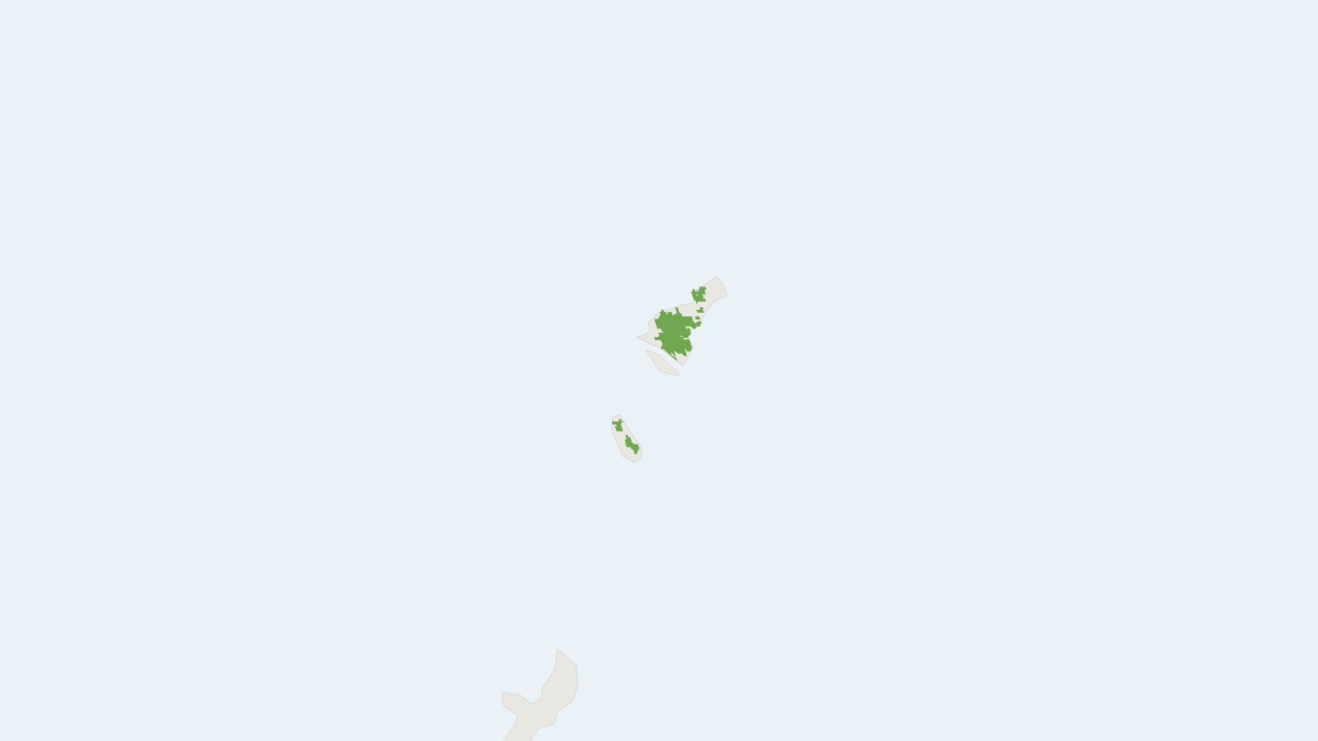 Range map of the Amami Rabbit (Pentalagus furnessi)