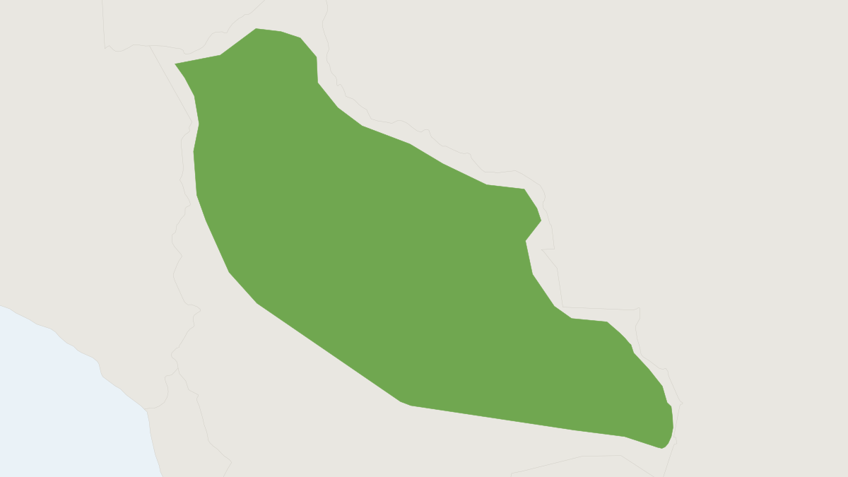 Range map of the Amboro Silky Anteater (Cyclopes catellus)