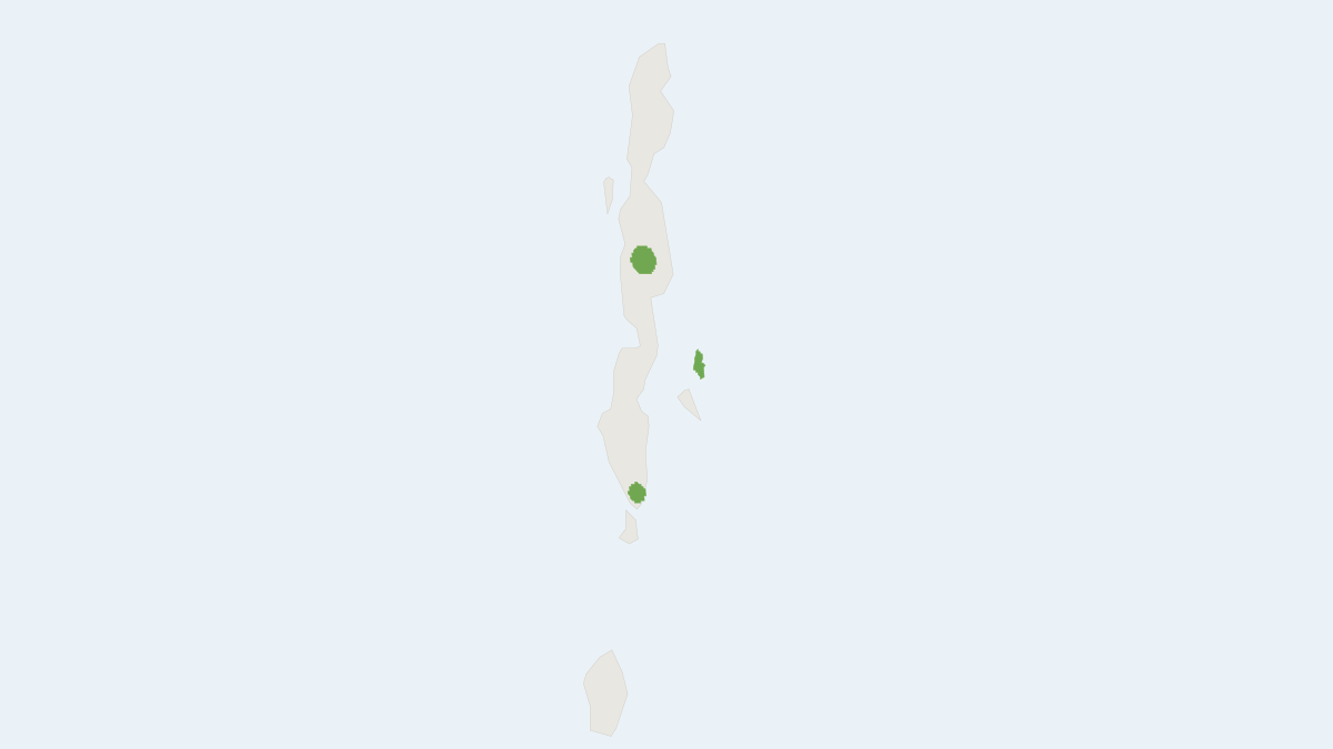 Range map of the Andaman Rat (Rattus stoicus)