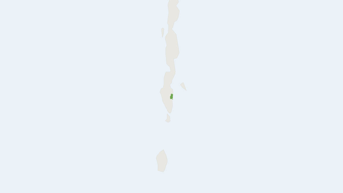 Range map of the Andaman White-toothed Shrew (Crocidura andamanensis) covering India