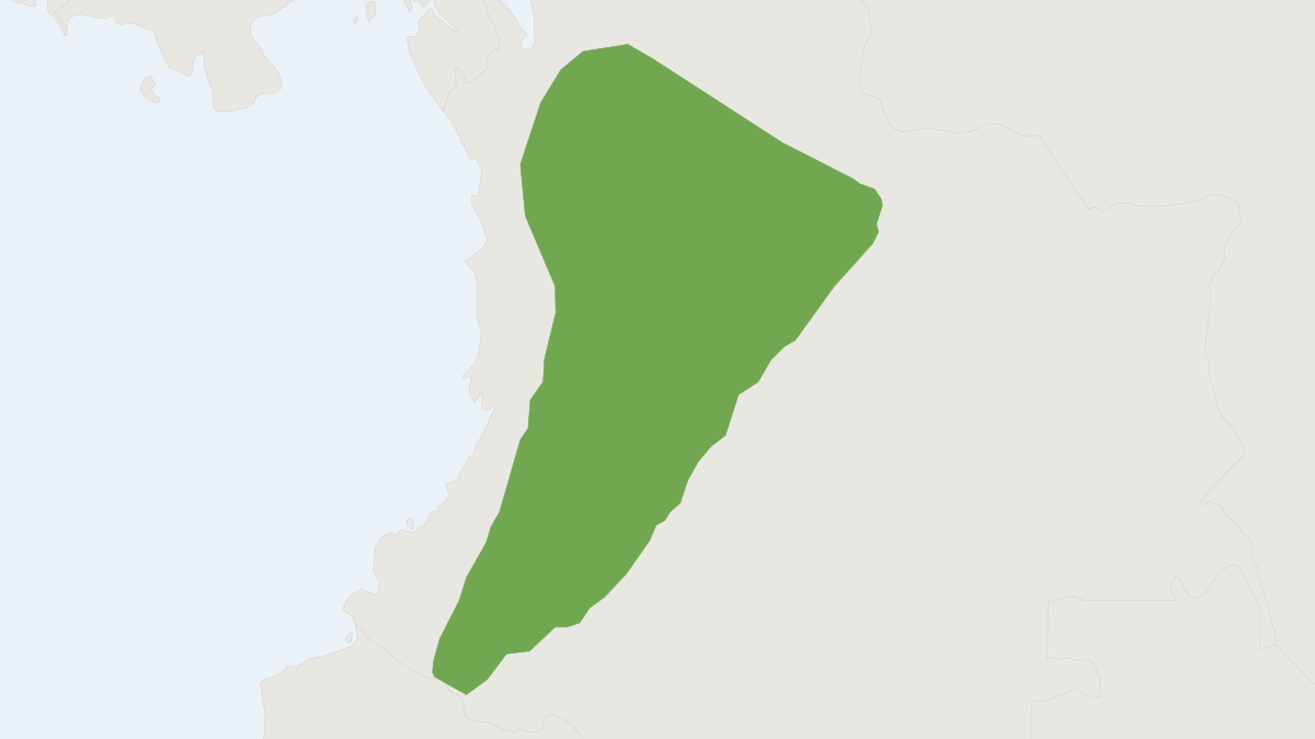 Range map of the Andean Squirrel (Sciurus pucheranii)