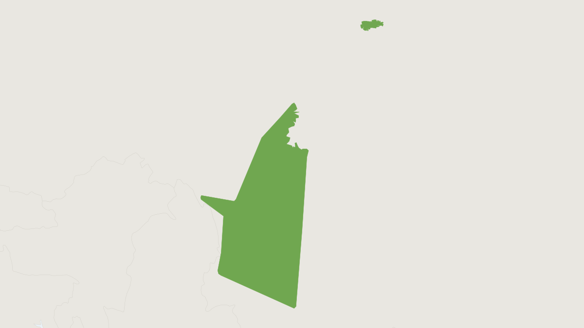 Range map of the Anderson's Niviventer (Niviventer andersoni)