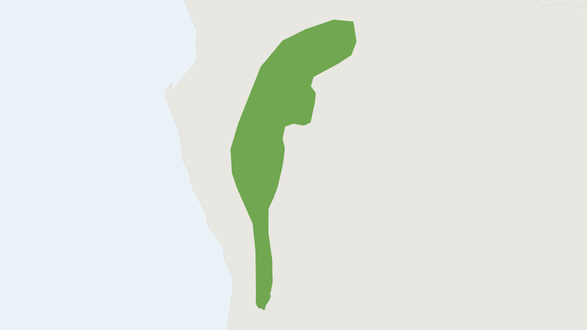 Range map of the Angola Dwarf Galago (Galagoides kumbirensis)