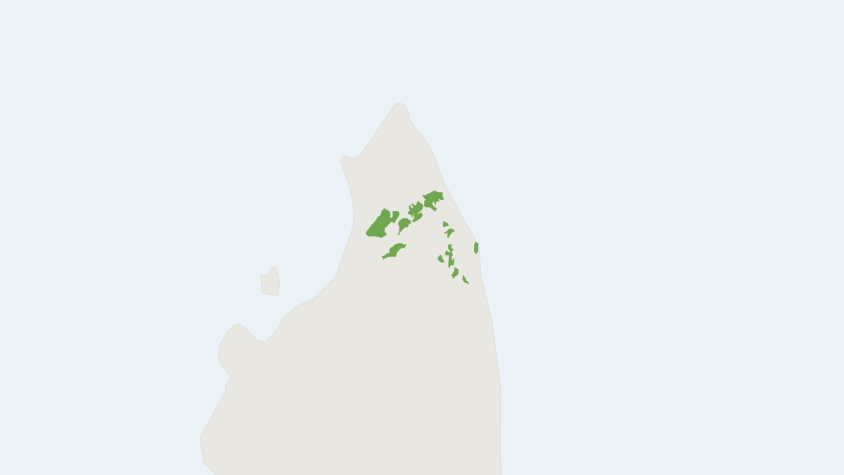 Range map of the Ankarana Dwarf Lemur (Cheirogaleus shethi)