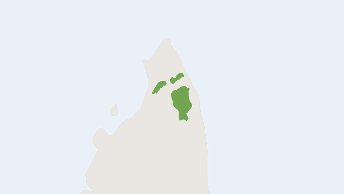 Range map of the Ankarana Special Reserve Tufted-tailed Rat (Eliurus carletoni)