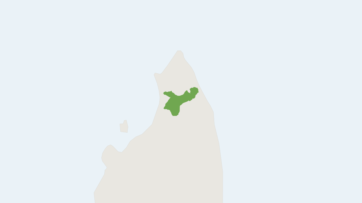 Range map of the Ankarana Sportive Lemur (Lepilemur ankaranensis)