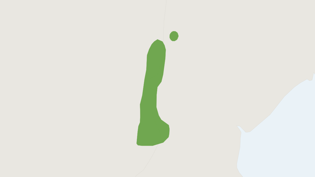 Range map of the Arend's Golden Mole (Carpitalpa arendsi)