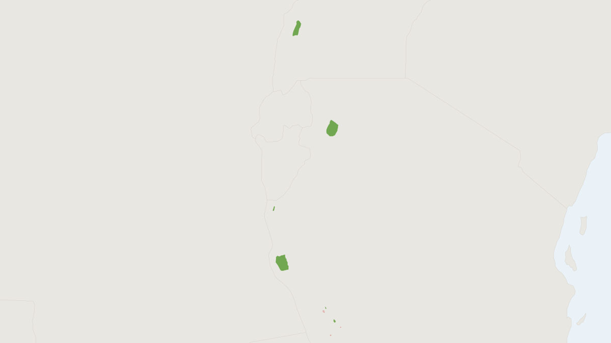 Range map of the Ashy Red Colobus (Piliocolobus tephrosceles)