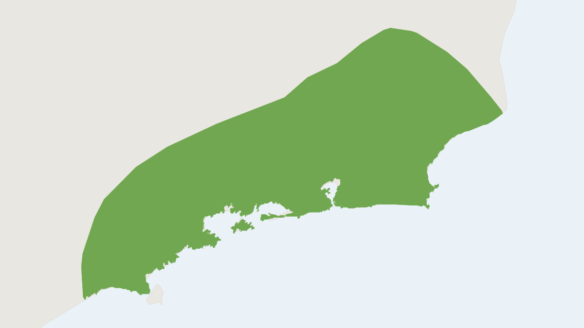 Range map of the Atlantic Spiny Rat (Trinomys dimidiatus)