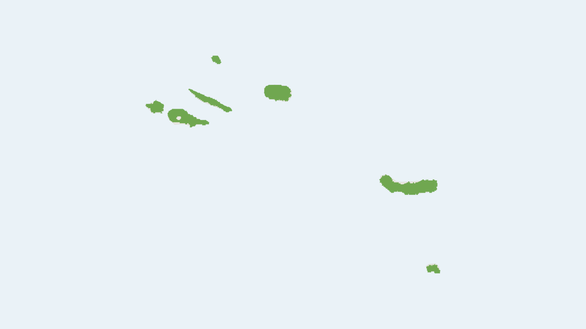 Range map of the Azorean Bat (Nyctalus azoreum)