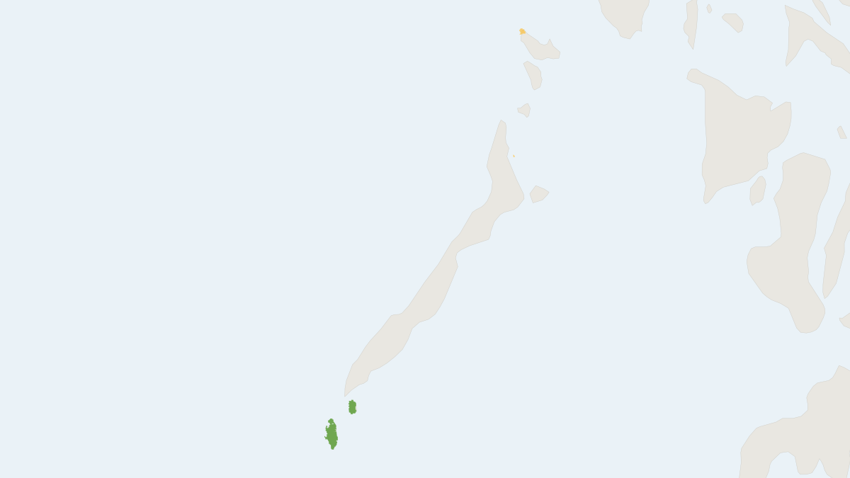 Range map of the Balabac Mouse Deer (Tragulus nigricans)