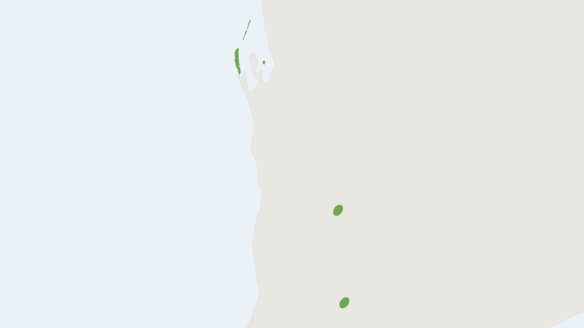 Range map of the Banded Hare Wallaby (Lagostrophus fasciatus)