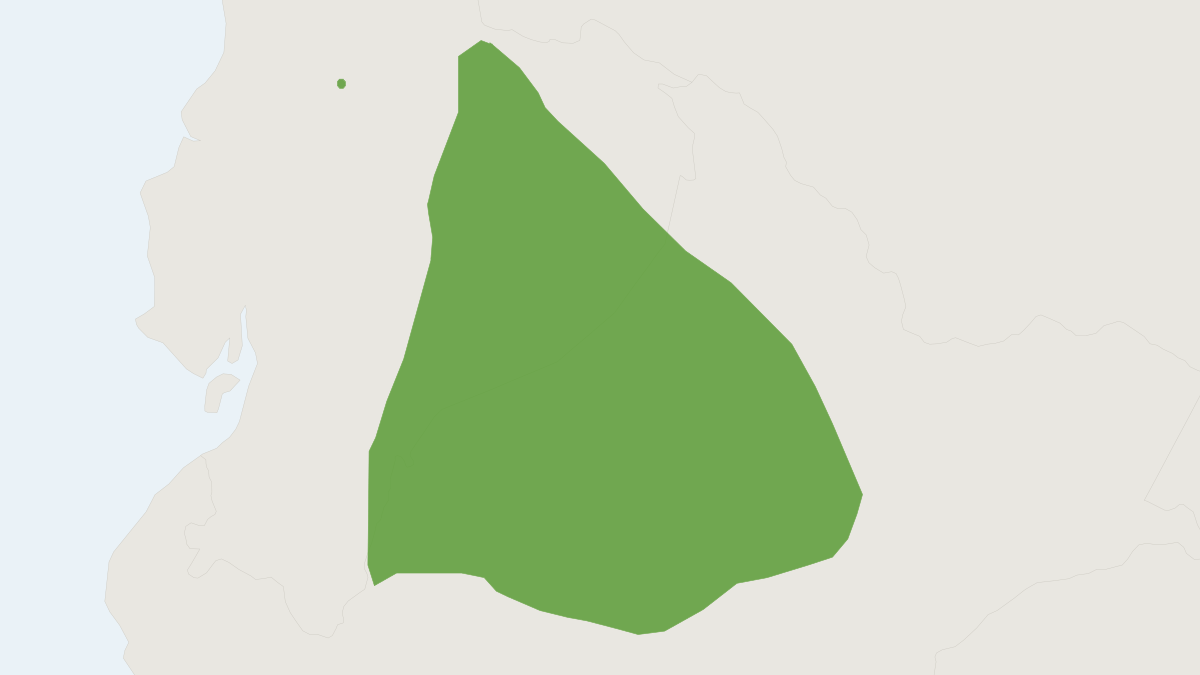 Range map of the Bare-tailed Armored Tree-rat (Pattonomys occasius)