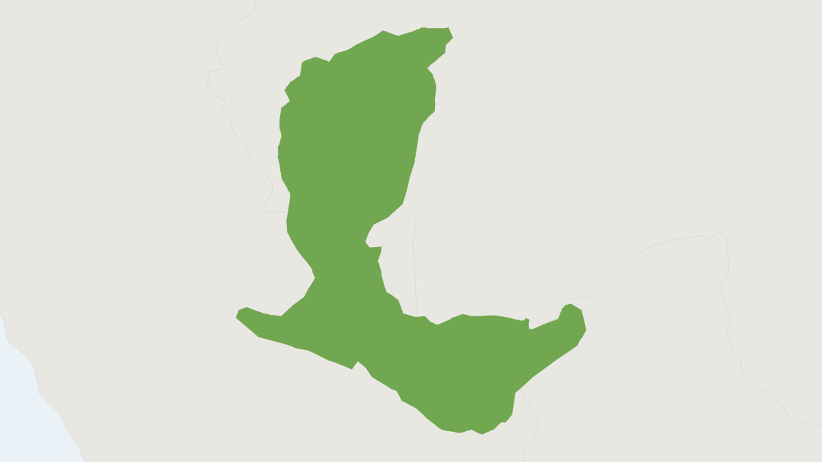 Range map of the Bearded Emperor Tamarin (Tamarinus subgrisescens)