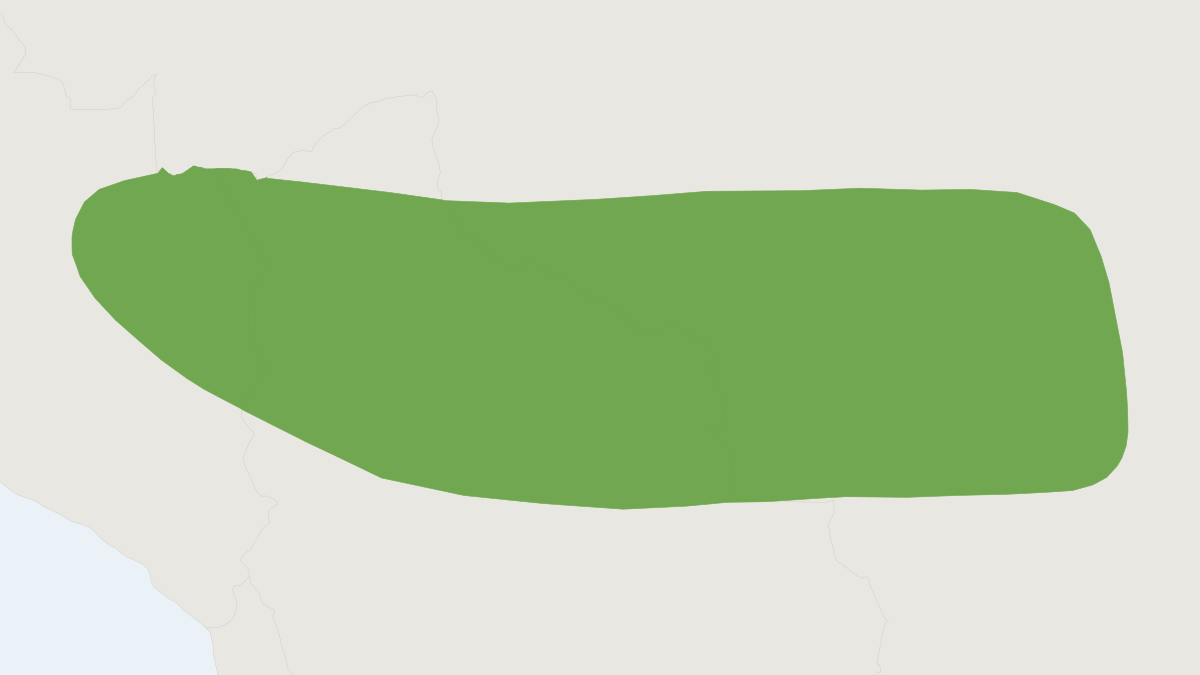 Range map of the Behn's Big-eared Bat (Glyphonycteris behnii)