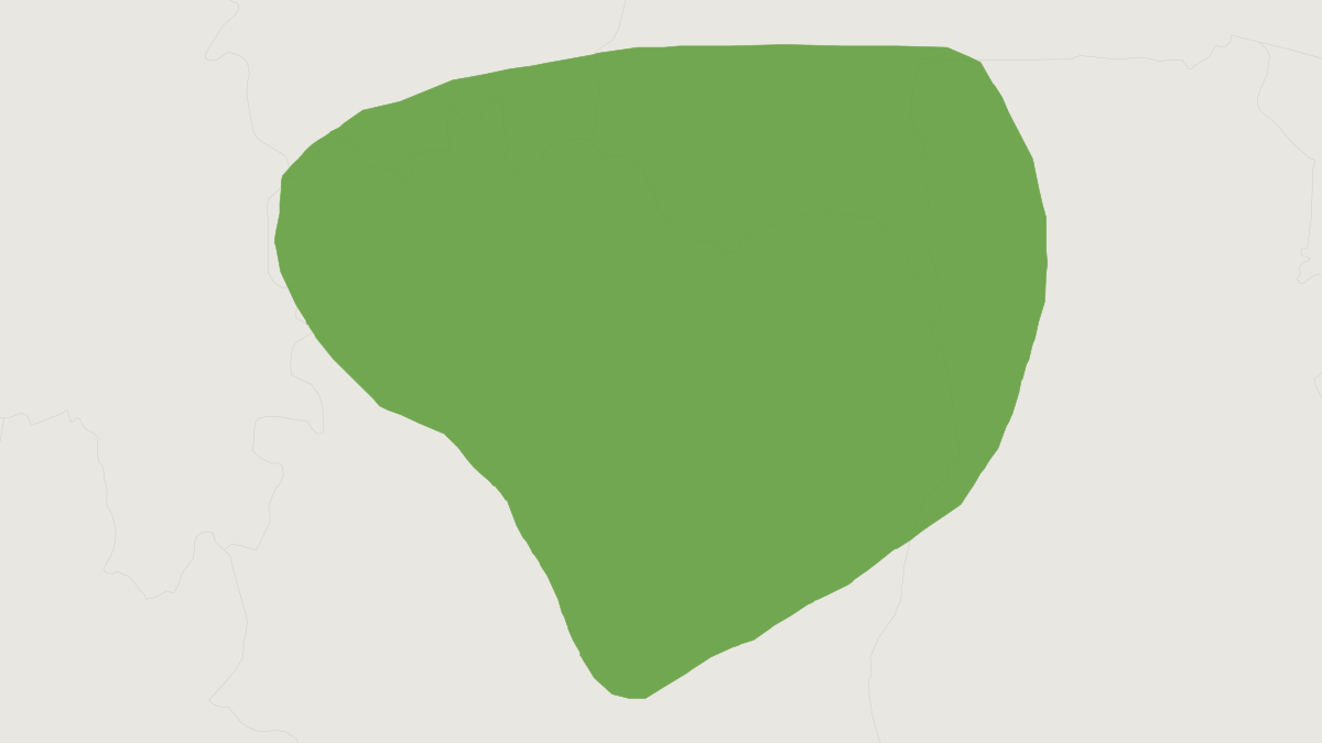 Range map of the Bellier's Lemniscomys (Lemniscomys bellieri)