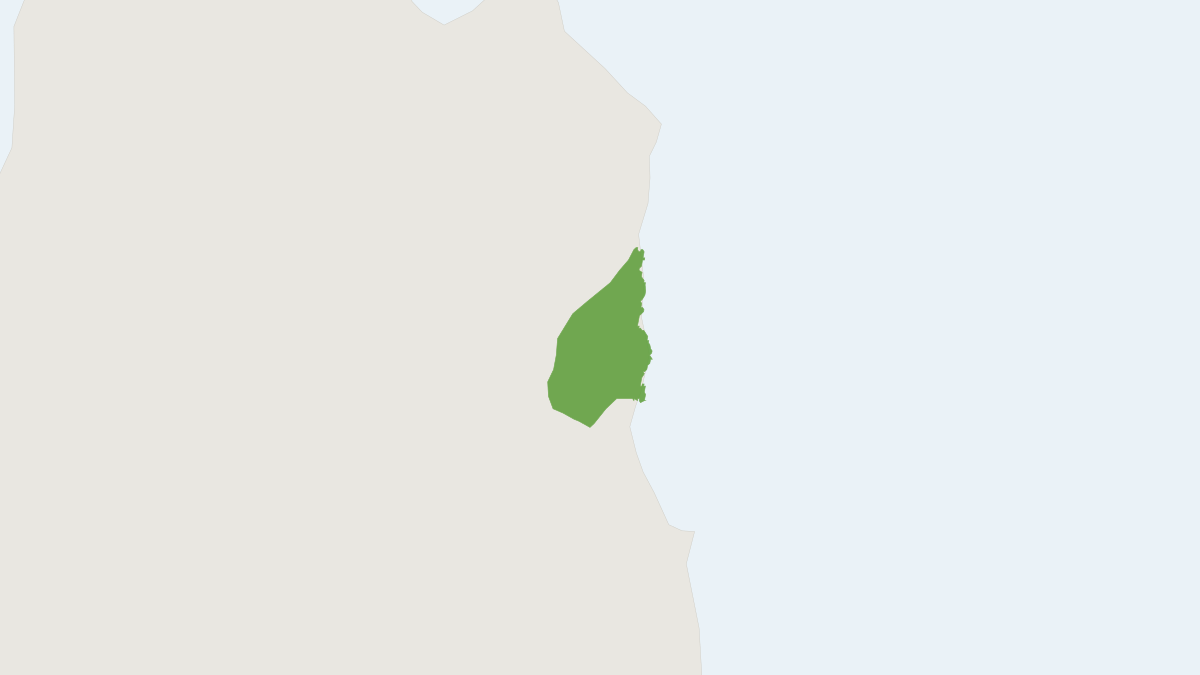 Range map of the Bennett's Tree Kangaroo (Dendrolagus bennettianus)
