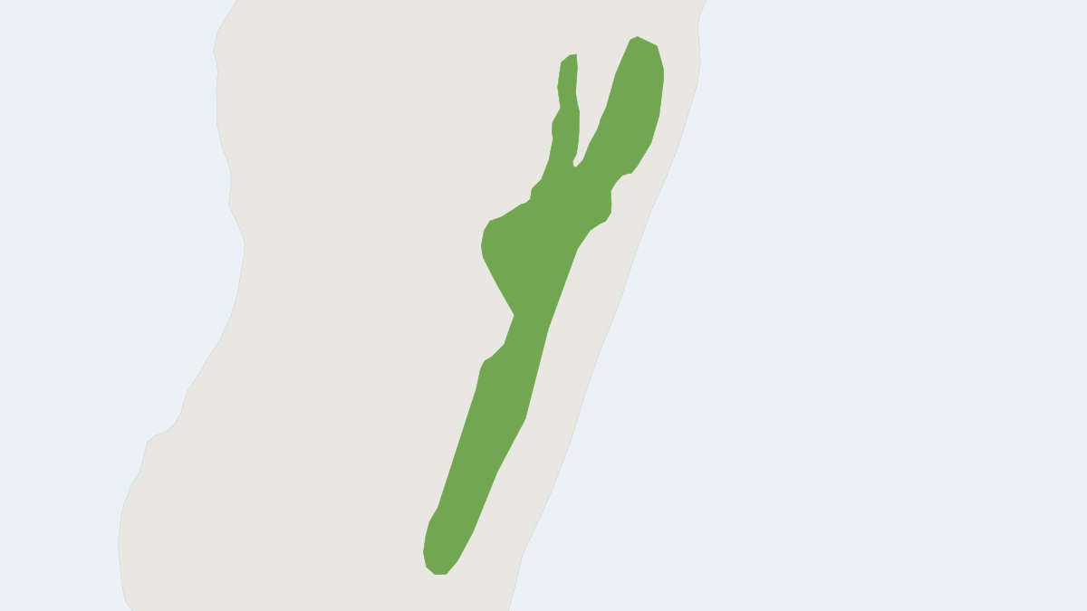 Range map of the Betsileo Short-tailed Rat (Brachyuromys betsileoensis) covering Madagascar