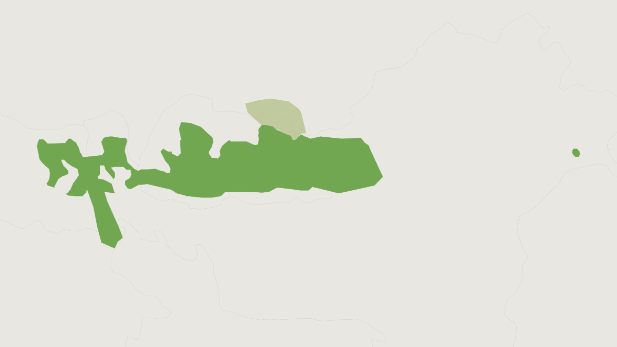 Range map of the Bhutan Giant Flying Squirrel (Petaurista nobilis)