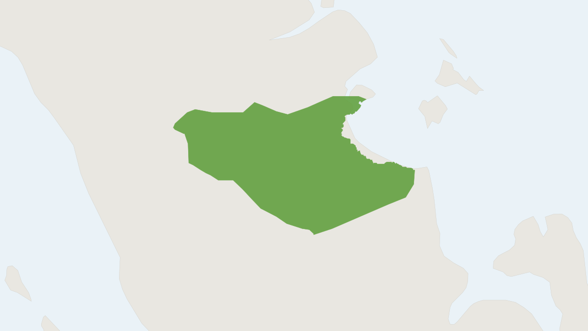 Range map of the Bicolored Banded Langur (Presbytis bicolor)