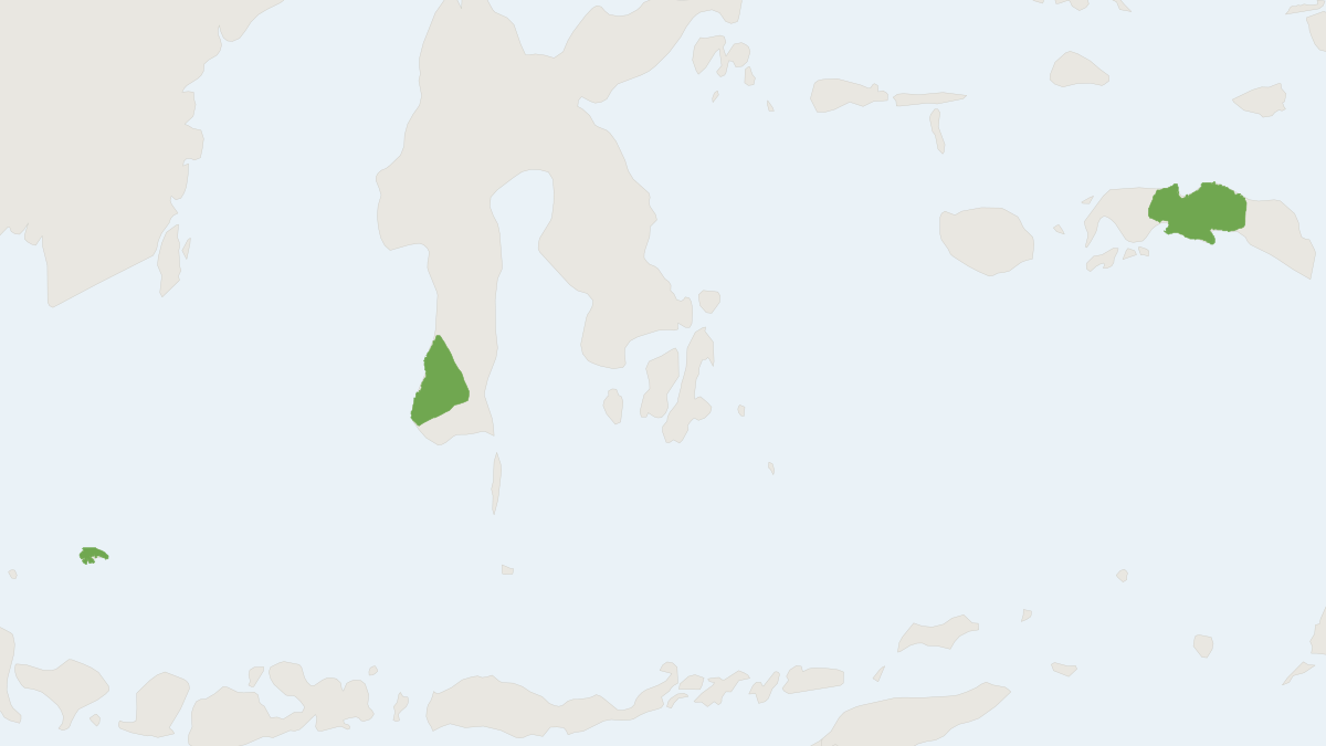 Range map of the Big-eared Leaf-nosed Bat (Hipposideros macrobullatus)