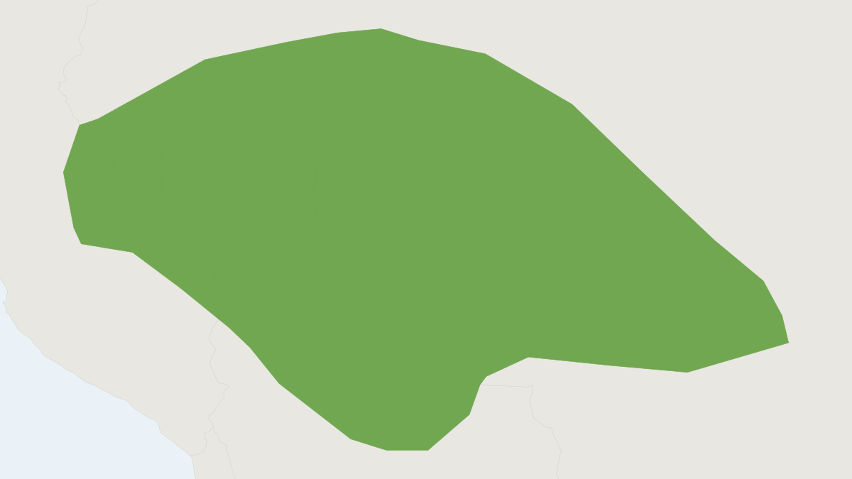 Range map of the Bishop’s Slender Opossum (Marmosops bishopi)