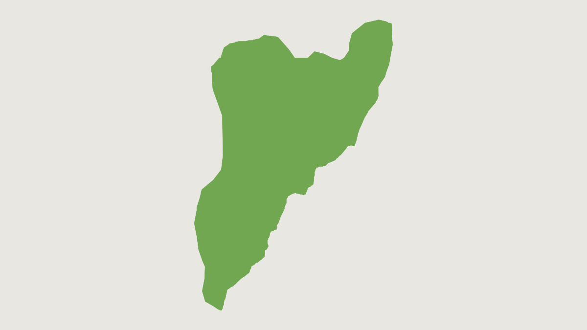 Range map of the Black And White Tassel-ear Marmoset (Mico humeralifer)