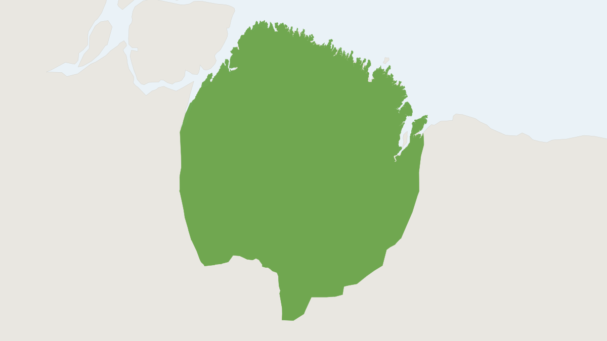 Range map of the Black Bearded Saki (Chiropotes satanas)
