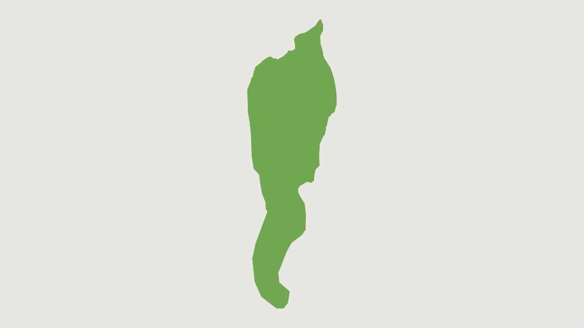 Range map of the Black-crowned Dwarf Marmoset (Callibella humilis)