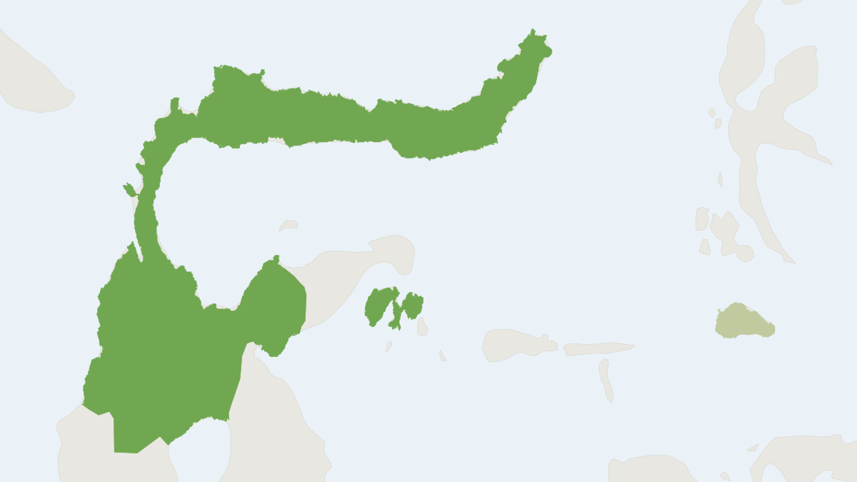 Range map of the Black-footed Shrew (Crocidura nigripes)