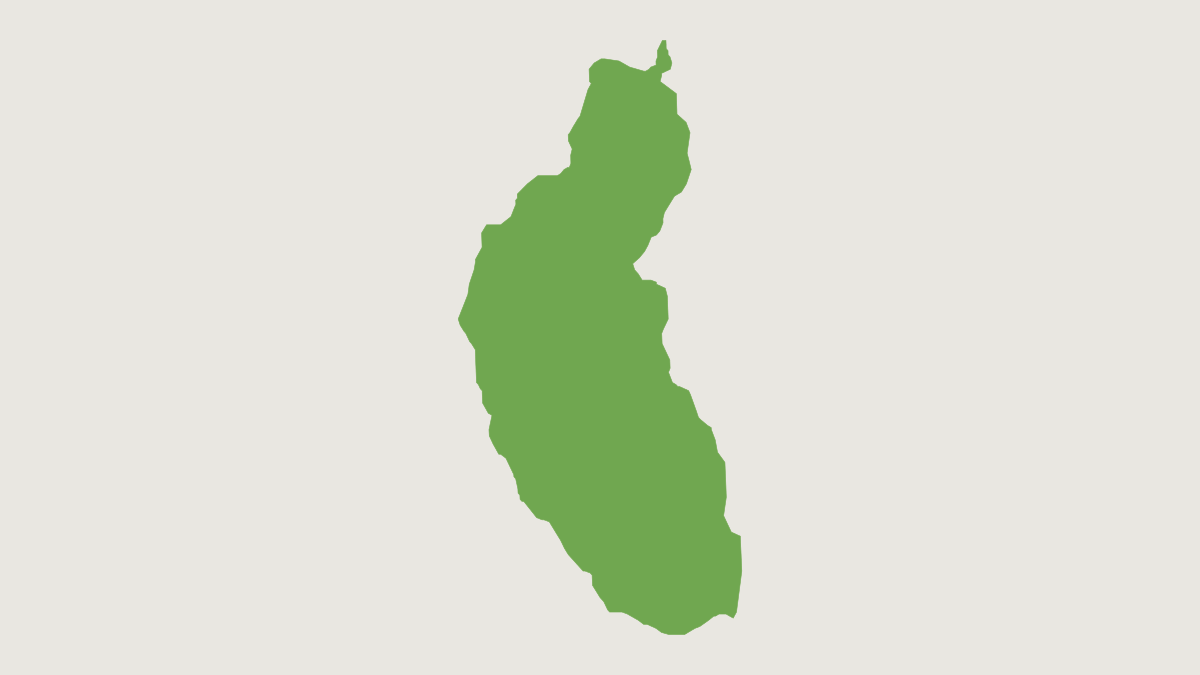 Range map of the Black-headed Marmoset (Mico nigriceps)