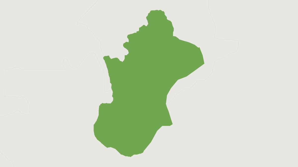 Range map of the Black-headed Uacari (Cacajao hosomi)