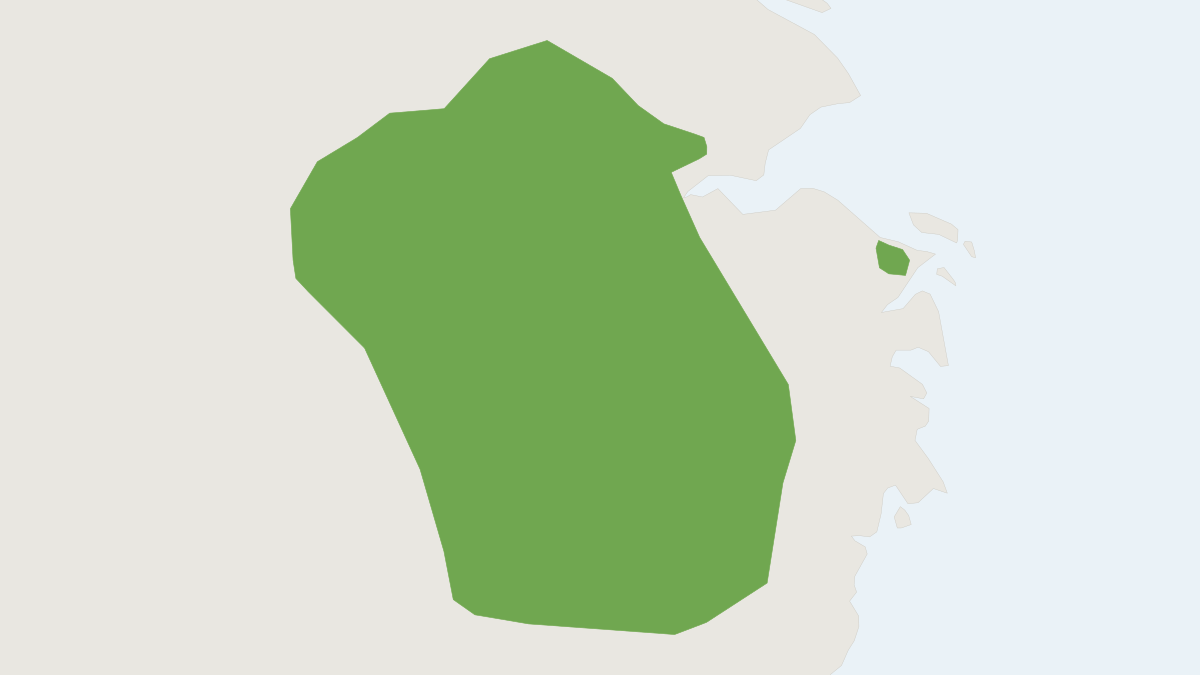 Range map of the Black Muntjac (Muntiacus crinifrons)