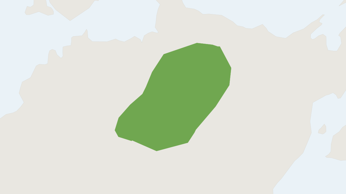 Range map of the Black Wallaroo (Osphranter bernardus)