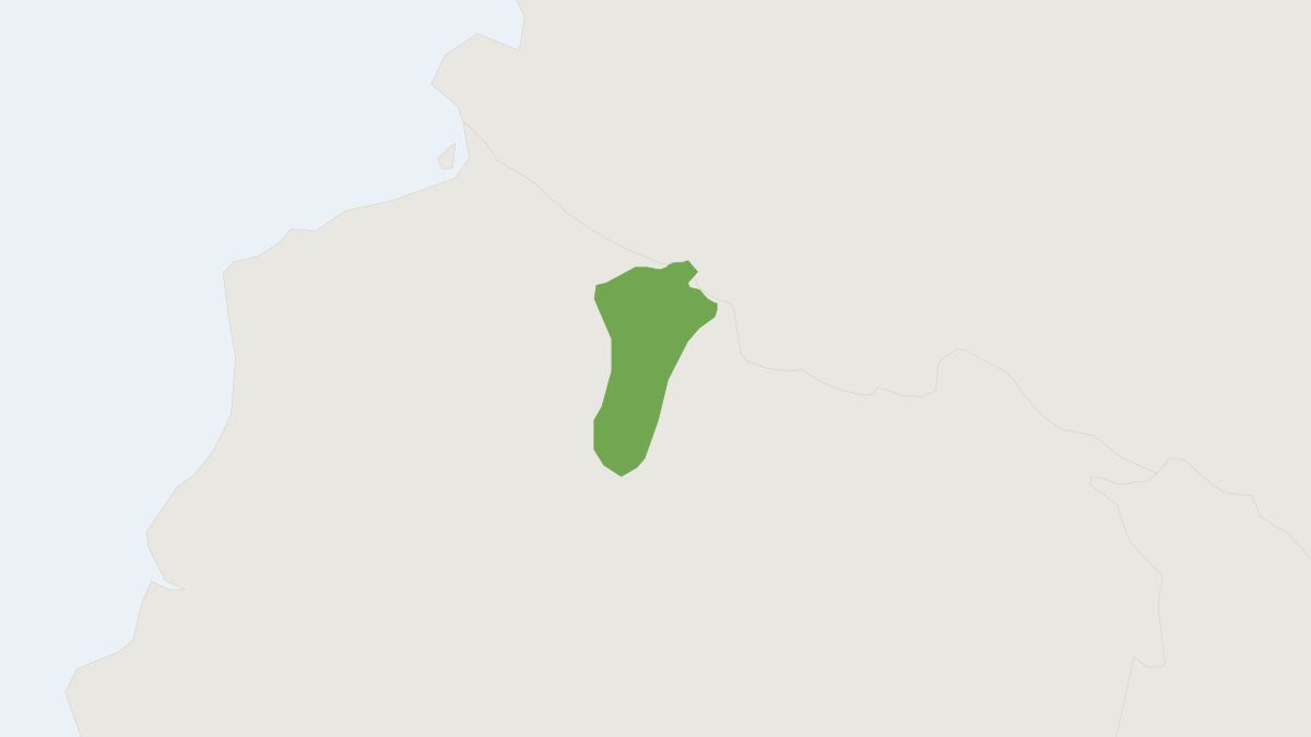 Range map of the Blind Small-eared Shrew (Cryptotis niausa)