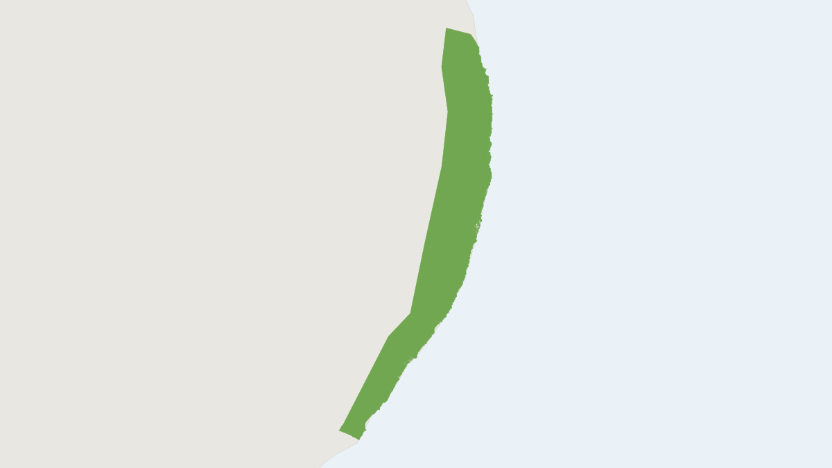 Range map of the Blonde Capuchin (Sapajus flavius)