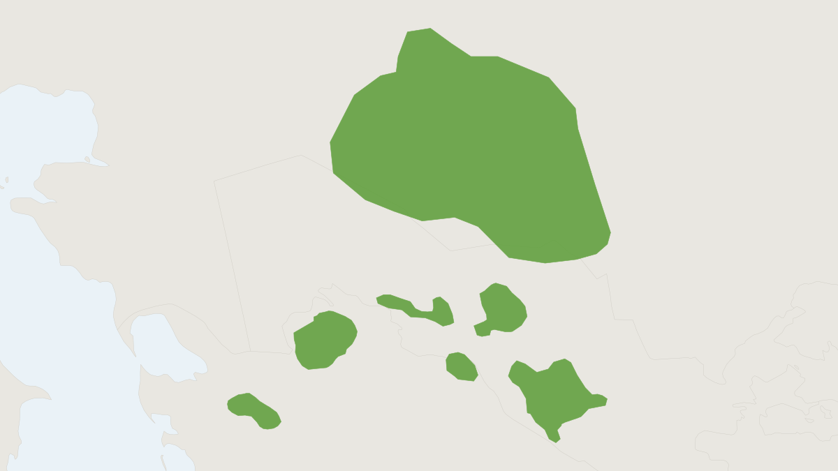 Range map of the Bobrinski's Jerboa (Allactodipus bobrinskii) covering Kazakhstan, Turkmenistan and Uzbekistan