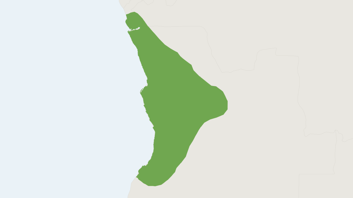 Range map of the Bocage's Rock Rat (Aethomys bocagei) covering Angola, Democratic Republic of the Congo and Zambia