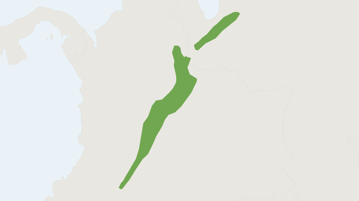 Range map of the Bogota Grass Mouse (Neomicroxus bogotensis) covering Colombia