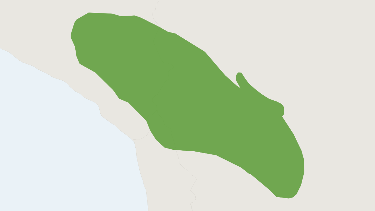 Range map of the Bolivian Big-eared Mouse (Auliscomys boliviensis) covering Argentina, Bolivia and Chile
