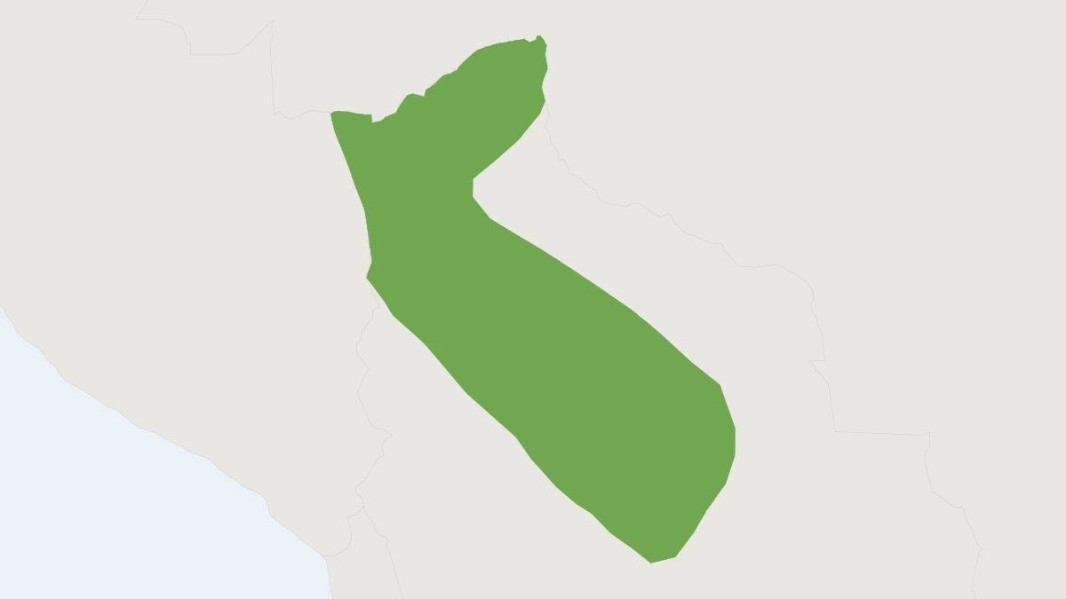 Range map of the Bolivian Red Howler Monkey (Alouatta sara)